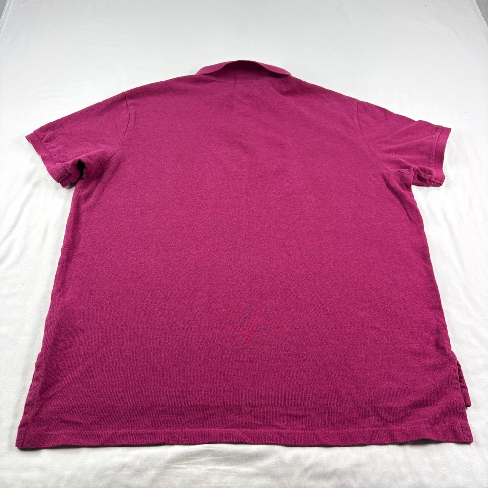 Polo Ralph Lauren Shirt Mens 2XL Pink Custom Fit Short Sleeve Preppy Cotton - Picture 8 of 9